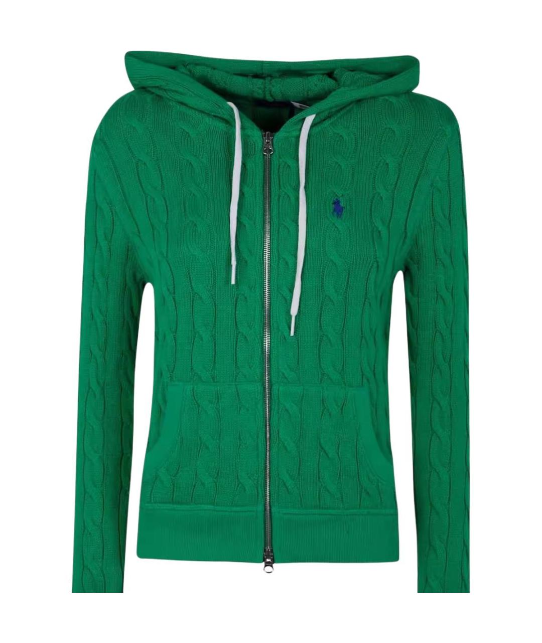 POLO RALPH LAUREN Зеленый хлопковый кардиган, фото 1