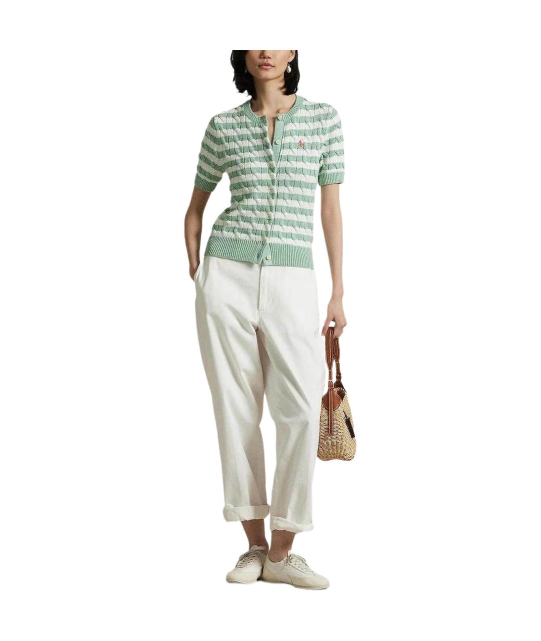 POLO RALPH LAUREN Зеленый джемпер / свитер, фото 3