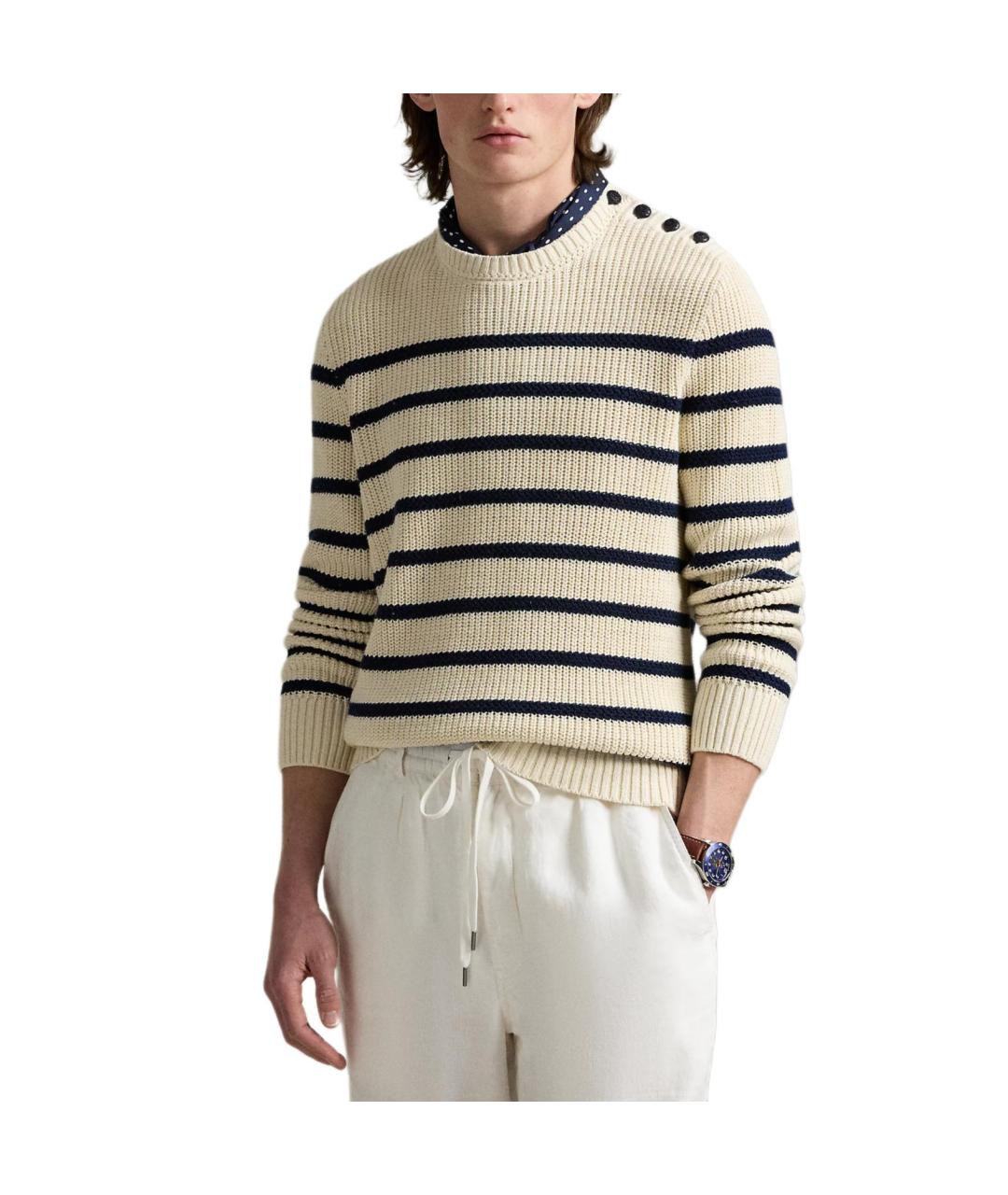 POLO RALPH LAUREN Бежевый джемпер / свитер, фото 3