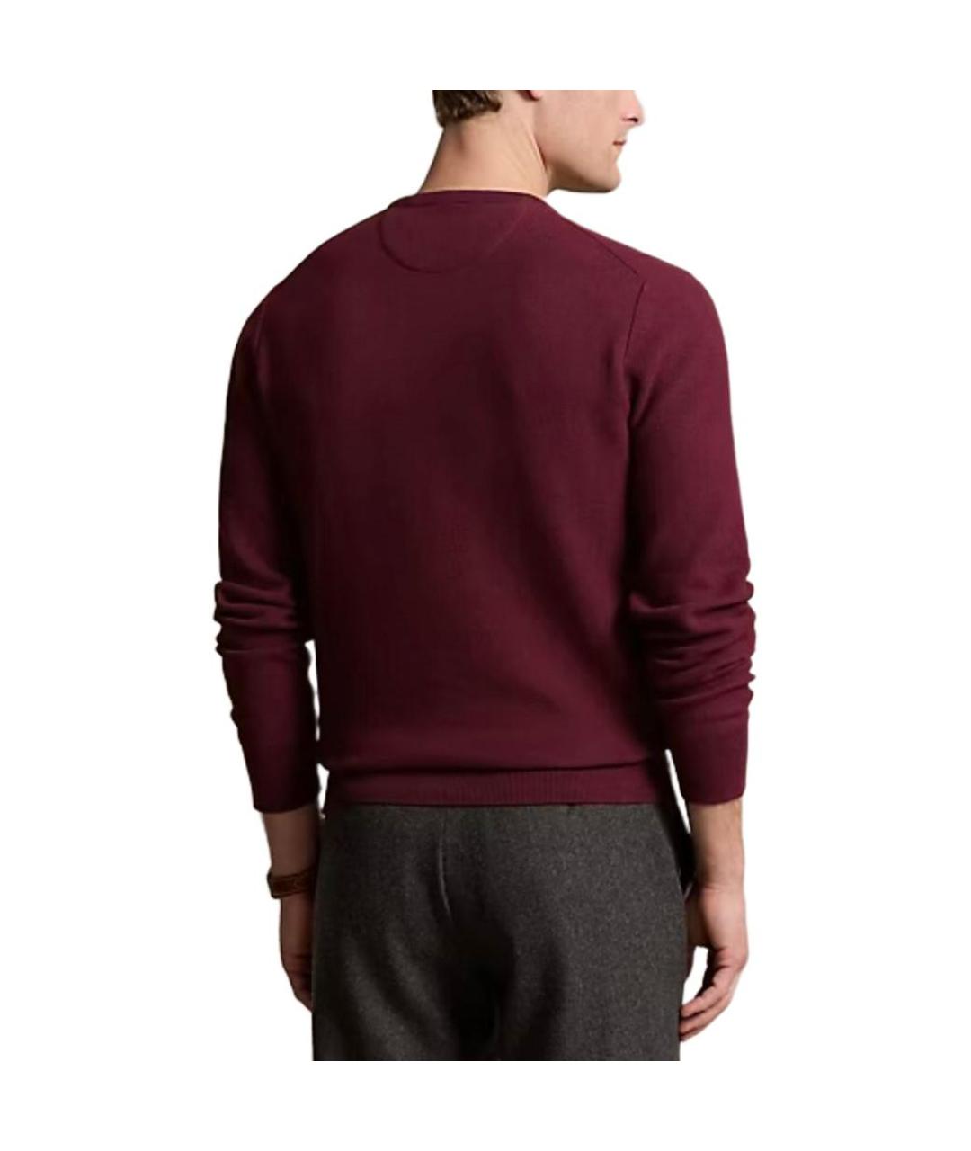 POLO RALPH LAUREN Бордовый джемпер / свитер, фото 3
