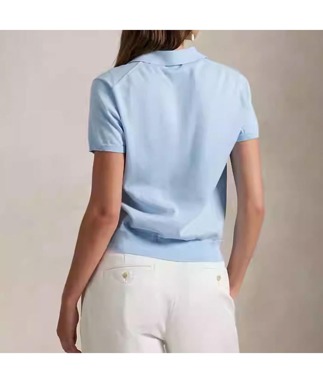 POLO RALPH LAUREN Голубой кардиган, фото 3