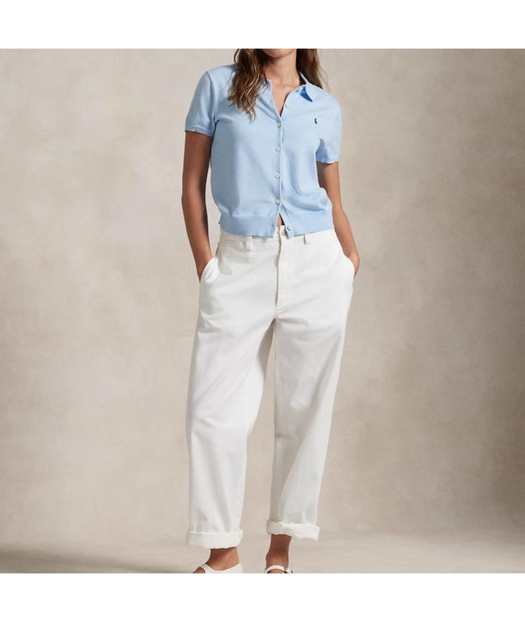 POLO RALPH LAUREN Голубой кардиган, фото 4