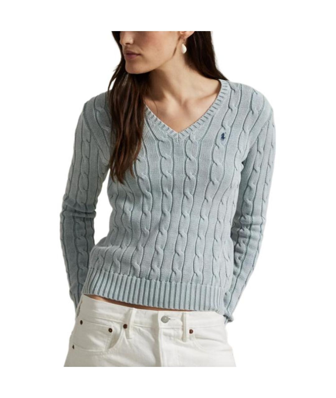 POLO RALPH LAUREN Голубой джемпер / свитер, фото 4