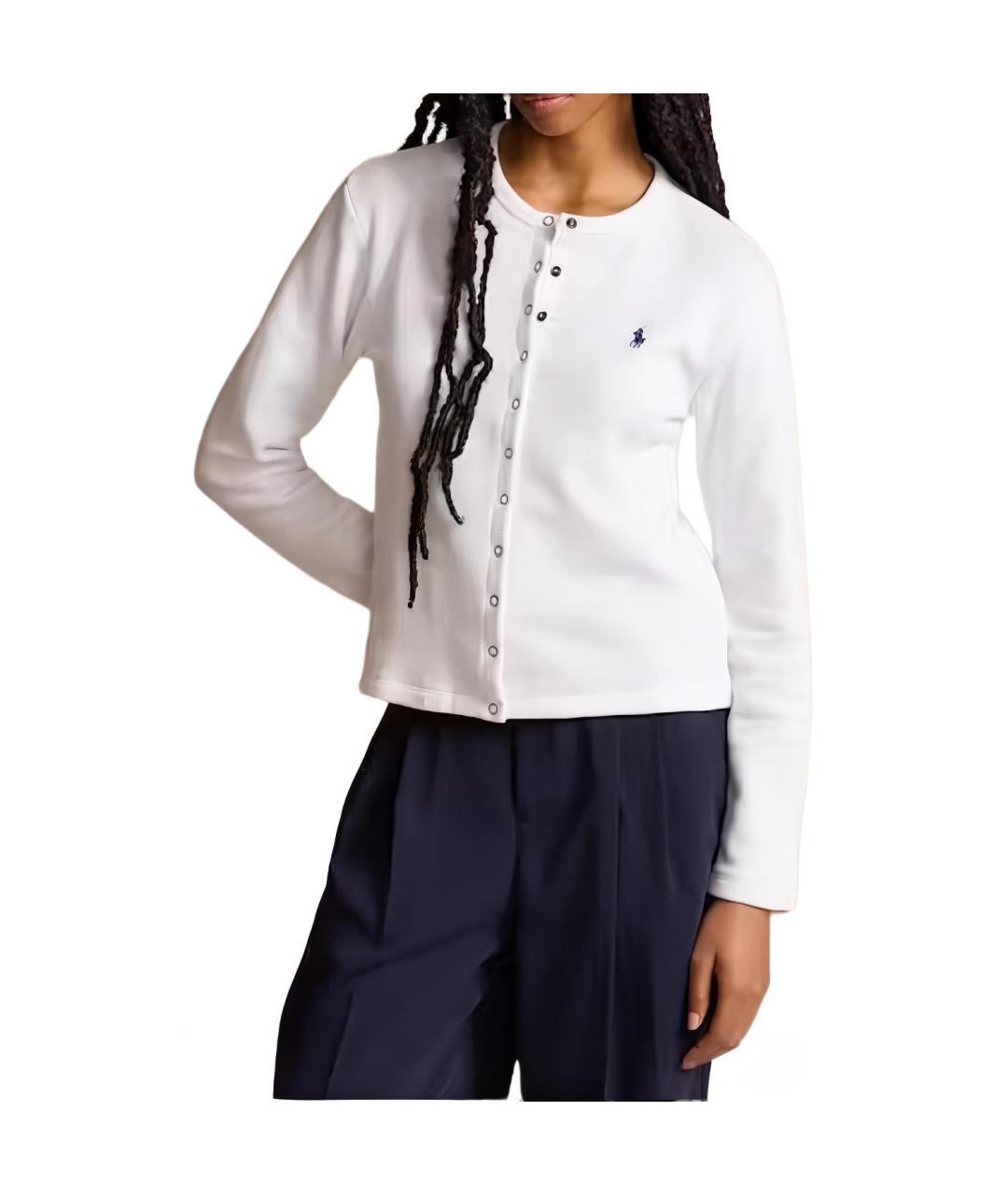 POLO RALPH LAUREN Белый кардиган, фото 4
