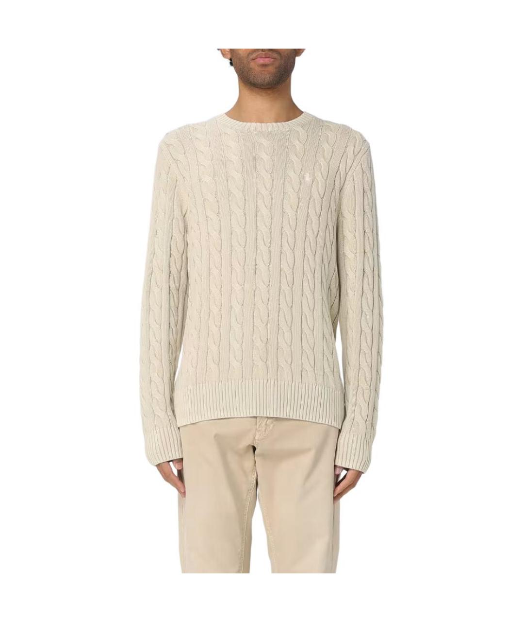 POLO RALPH LAUREN Бежевый джемпер / свитер, фото 3