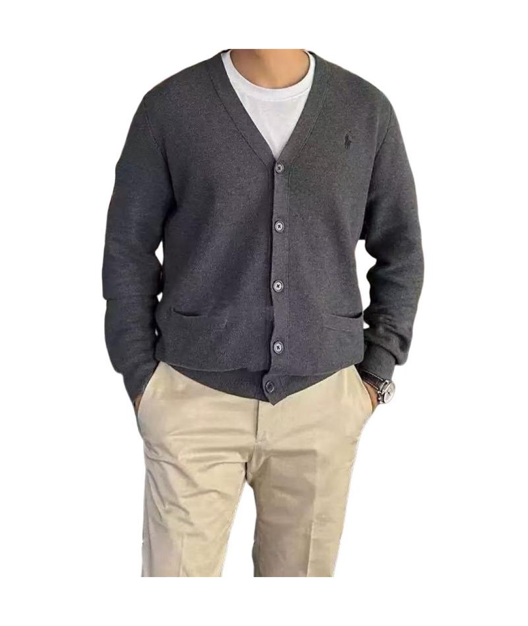 POLO RALPH LAUREN Черный кардиган, фото 3