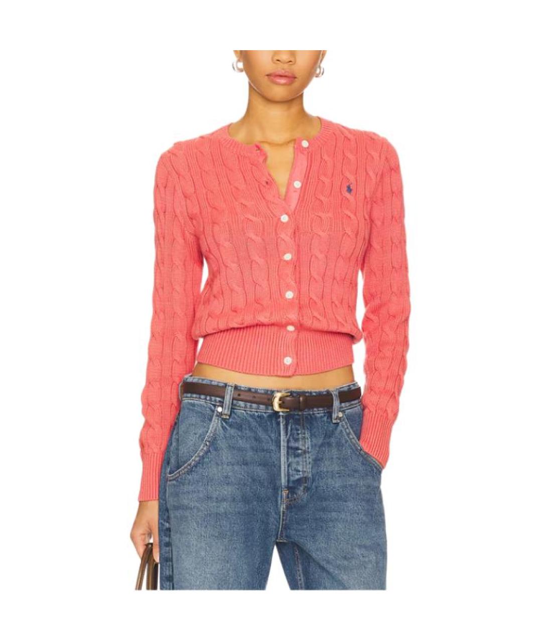 POLO RALPH LAUREN Красный кардиган, фото 4