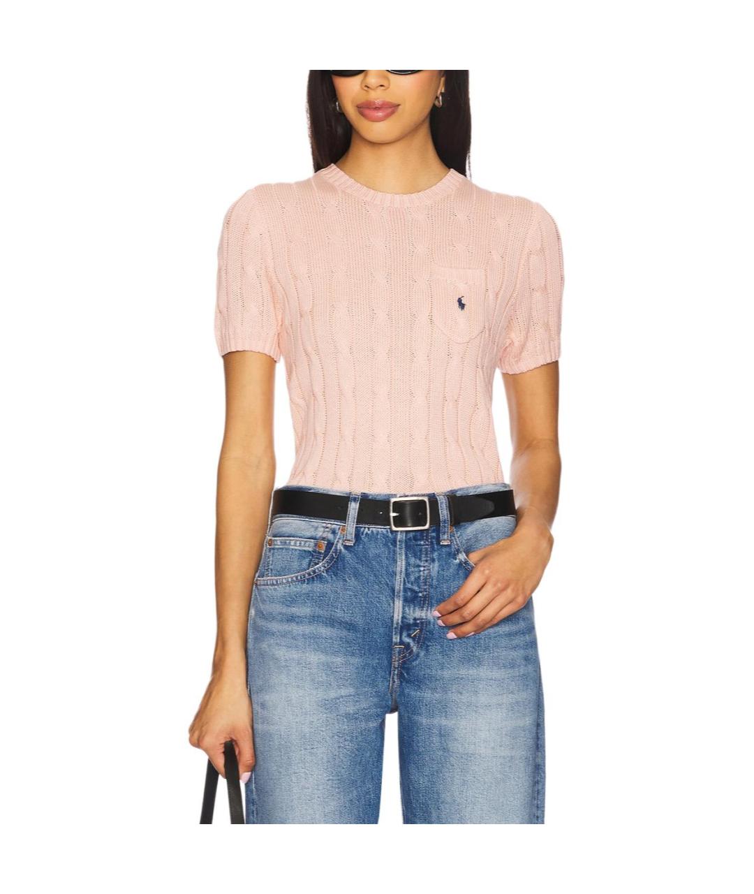 POLO RALPH LAUREN Розовый джемпер / свитер, фото 4