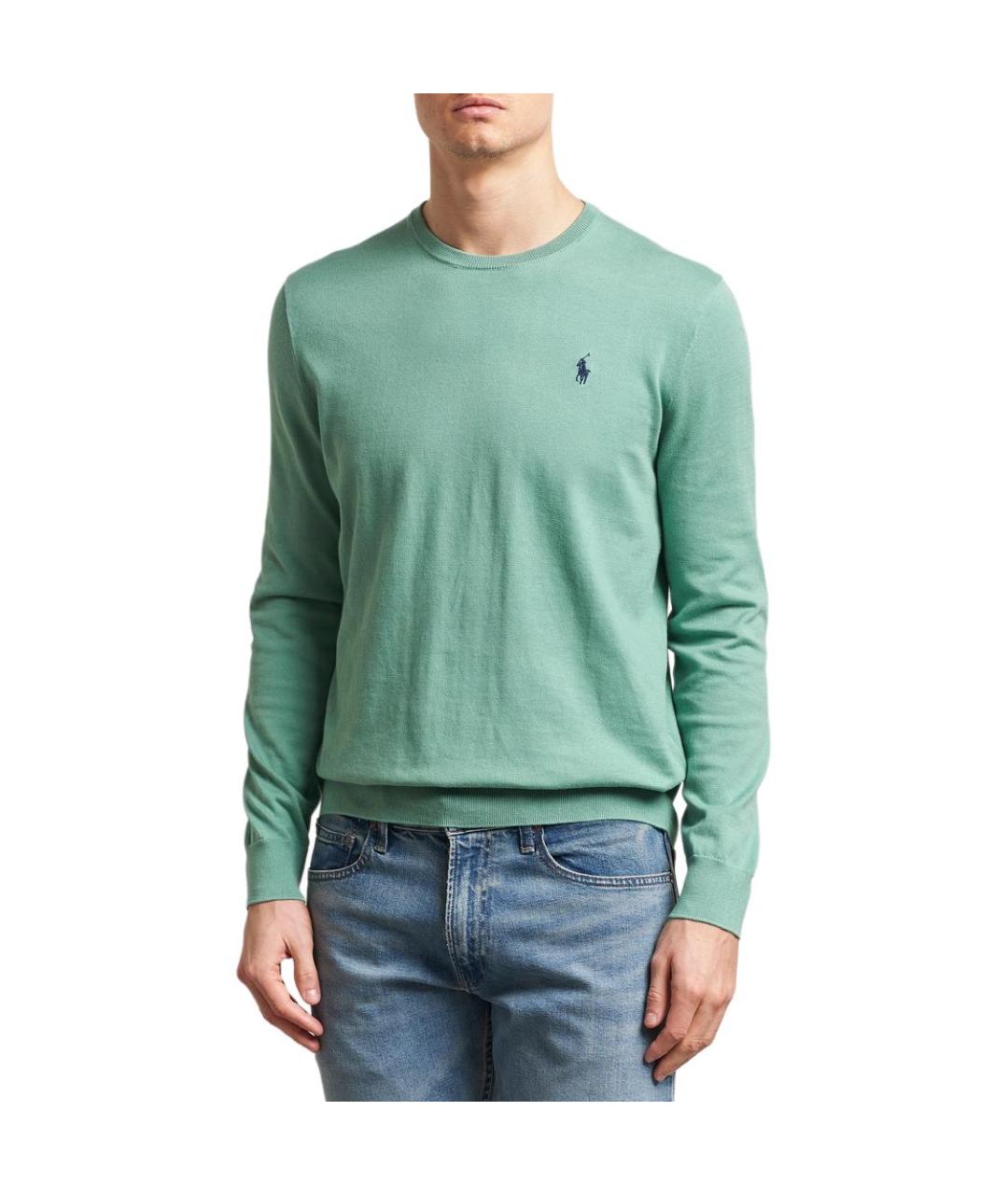 POLO RALPH LAUREN Зеленый джемпер / свитер, фото 2