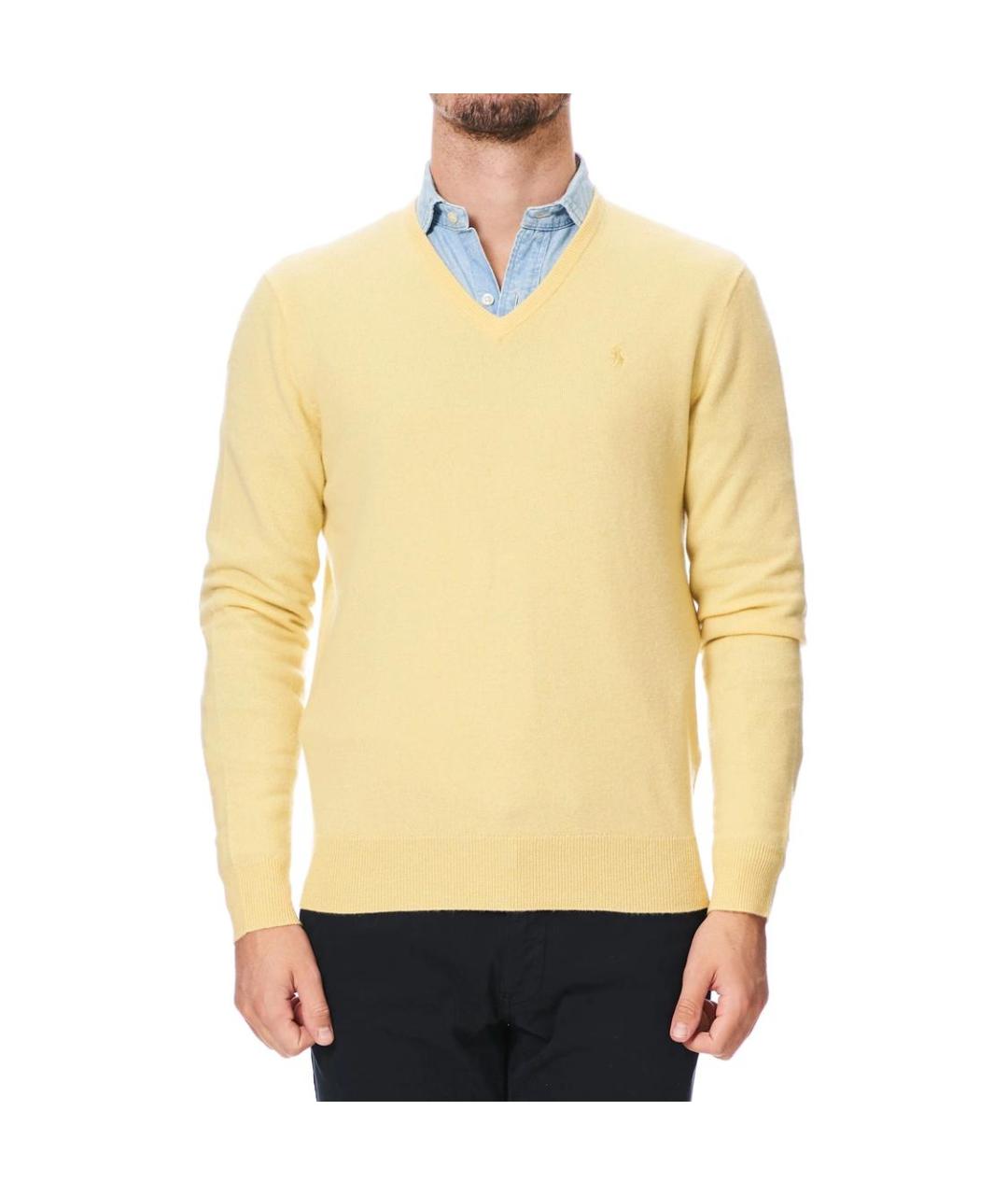 POLO RALPH LAUREN Желтый джемпер / свитер, фото 3