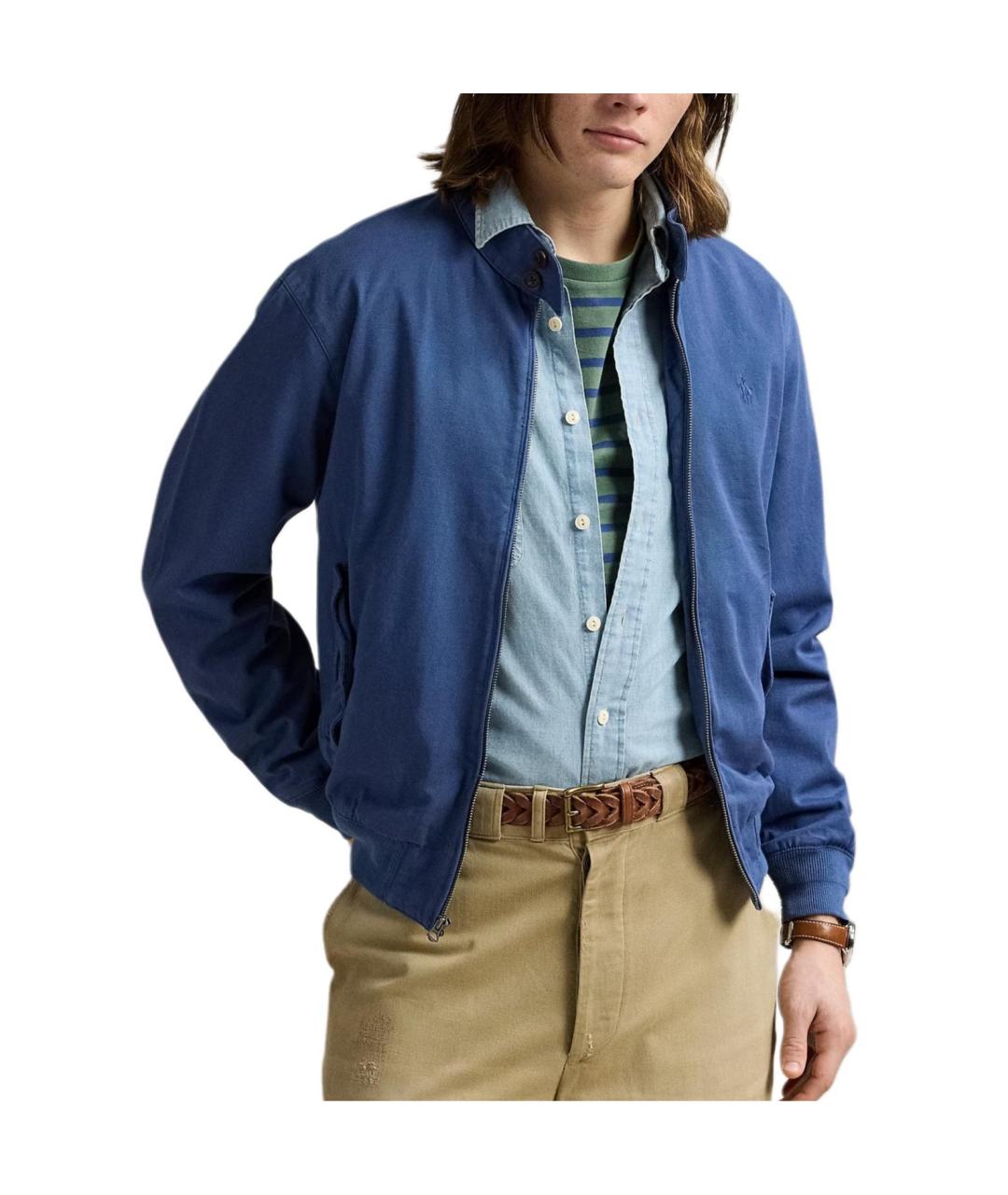 POLO RALPH LAUREN Синяя хлопковая куртка, фото 2
