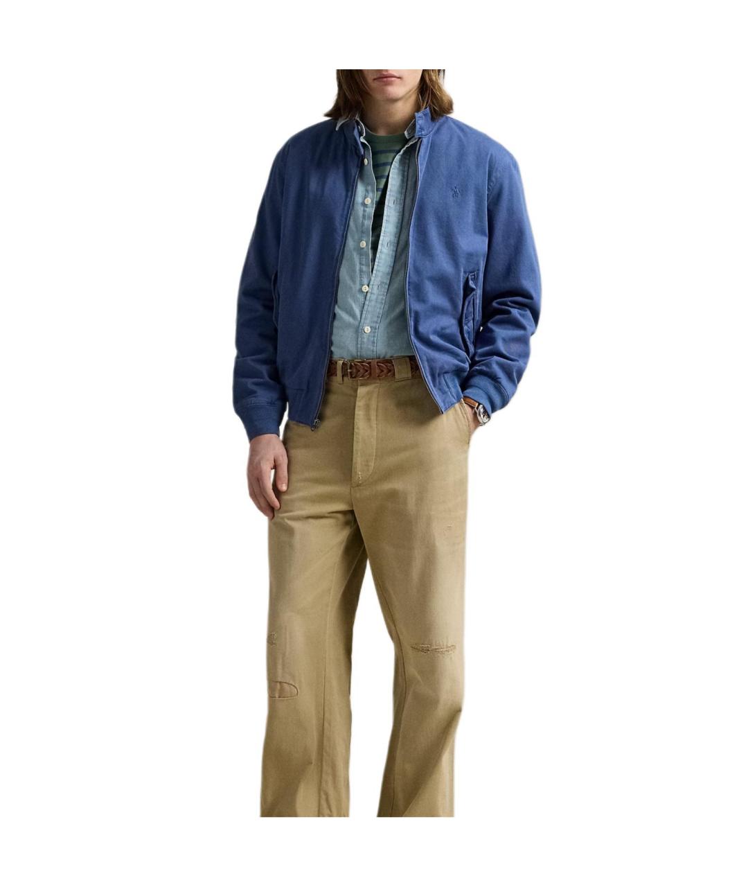 POLO RALPH LAUREN Синяя хлопковая куртка, фото 3