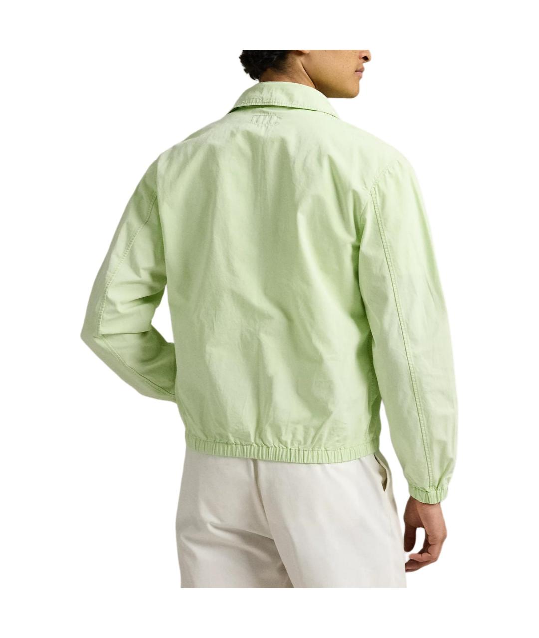 POLO RALPH LAUREN Салатовая хлопковая куртка, фото 3