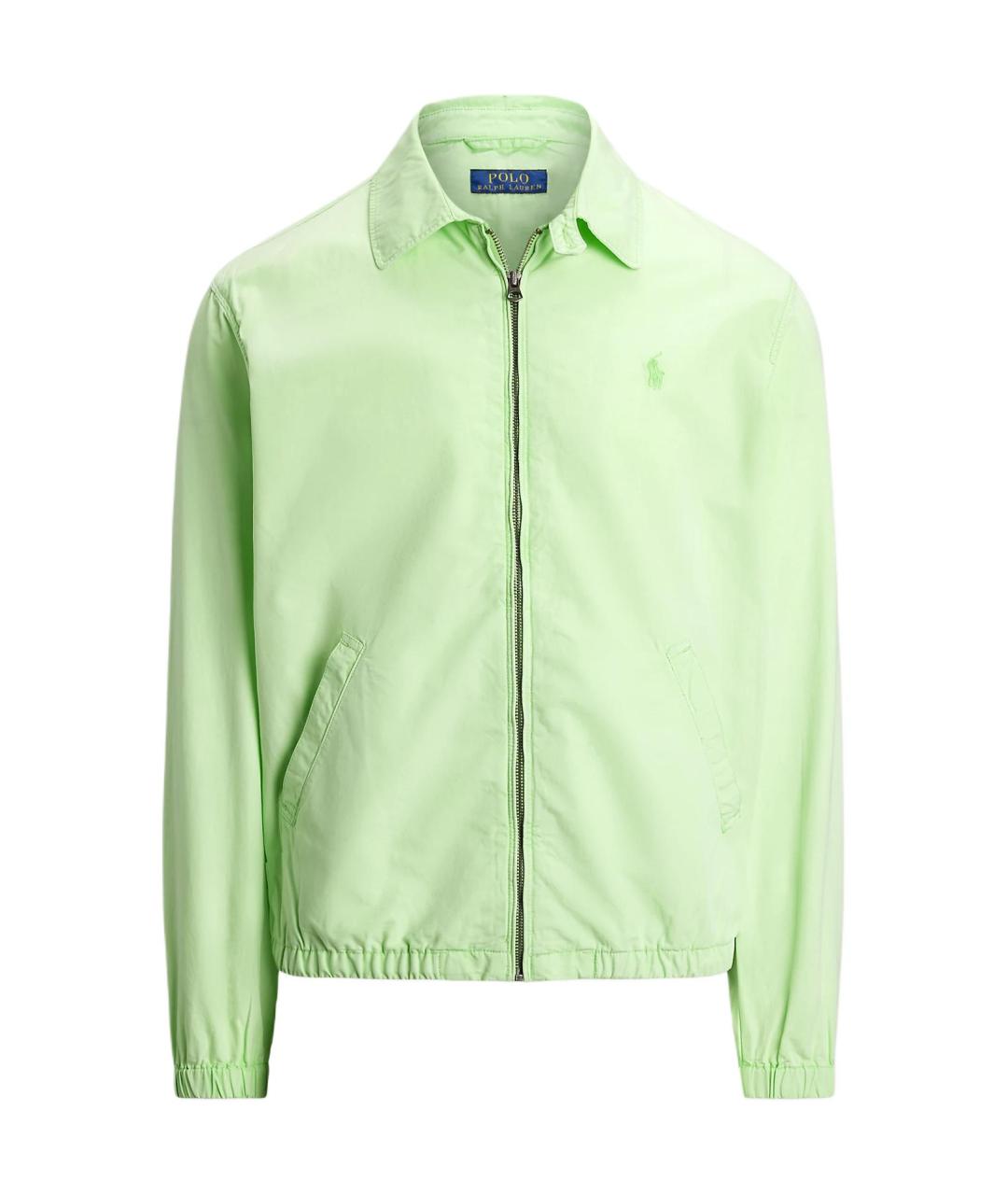 POLO RALPH LAUREN Салатовая хлопковая куртка, фото 1