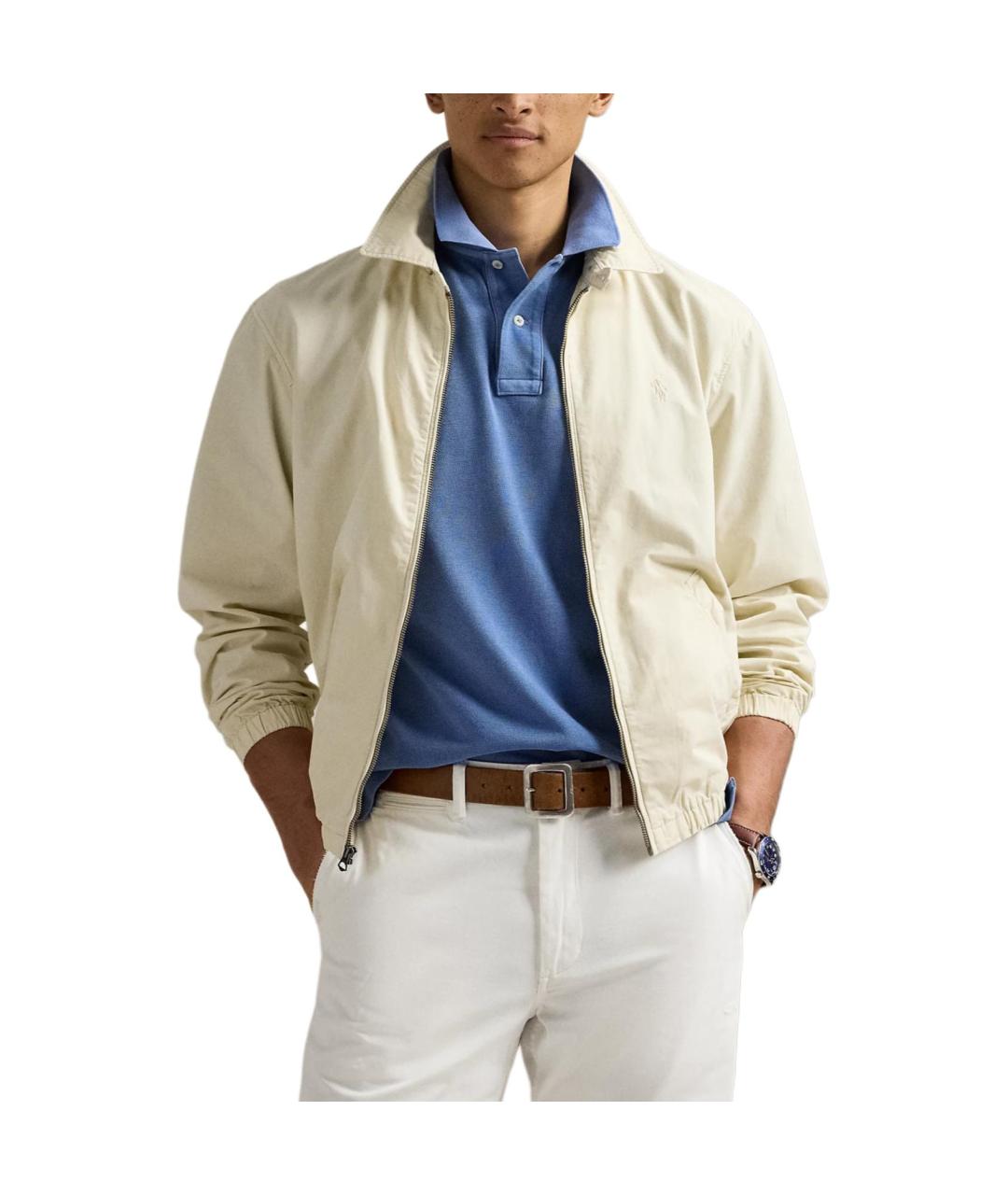 POLO RALPH LAUREN Бежевая хлопковая куртка, фото 4