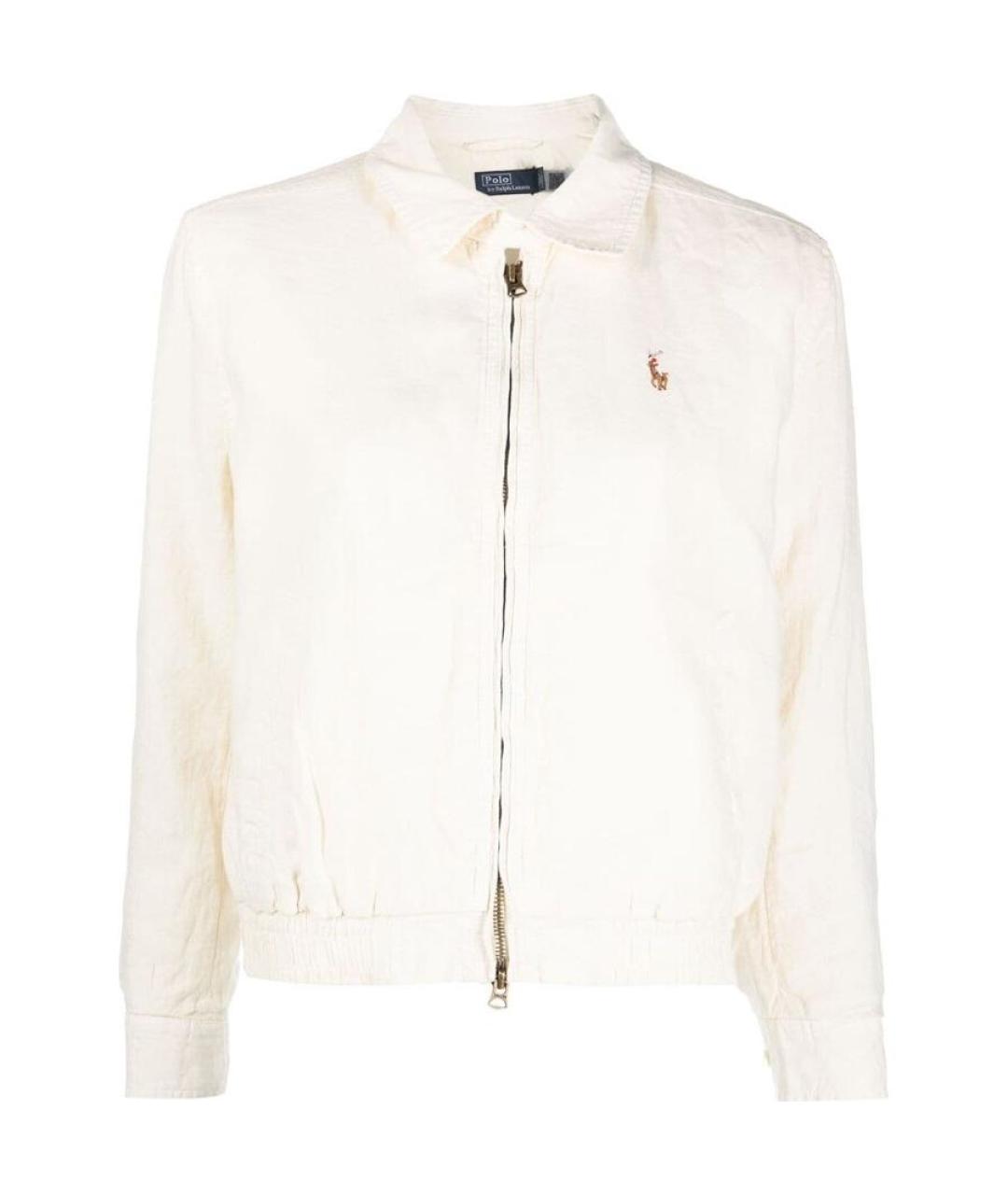 POLO RALPH LAUREN Белая хлопковая куртка, фото 1
