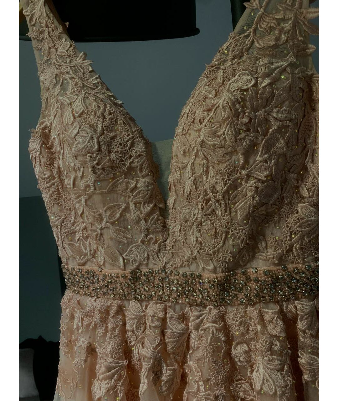 SHERRI HILL Розовое сетчатое вечернее платье, фото 5