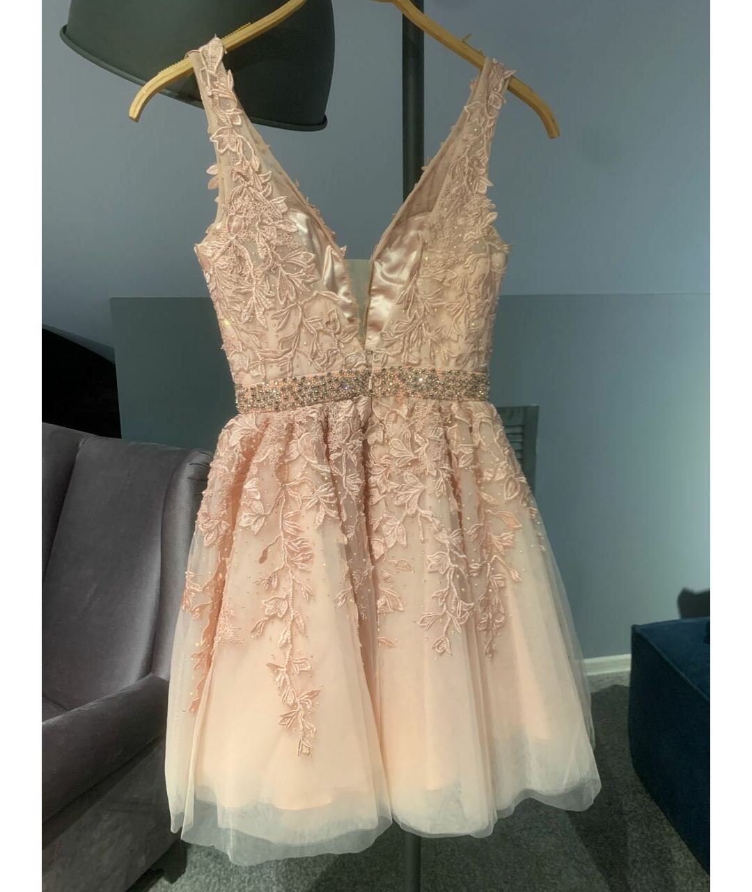 SHERRI HILL Розовое сетчатое вечернее платье, фото 2