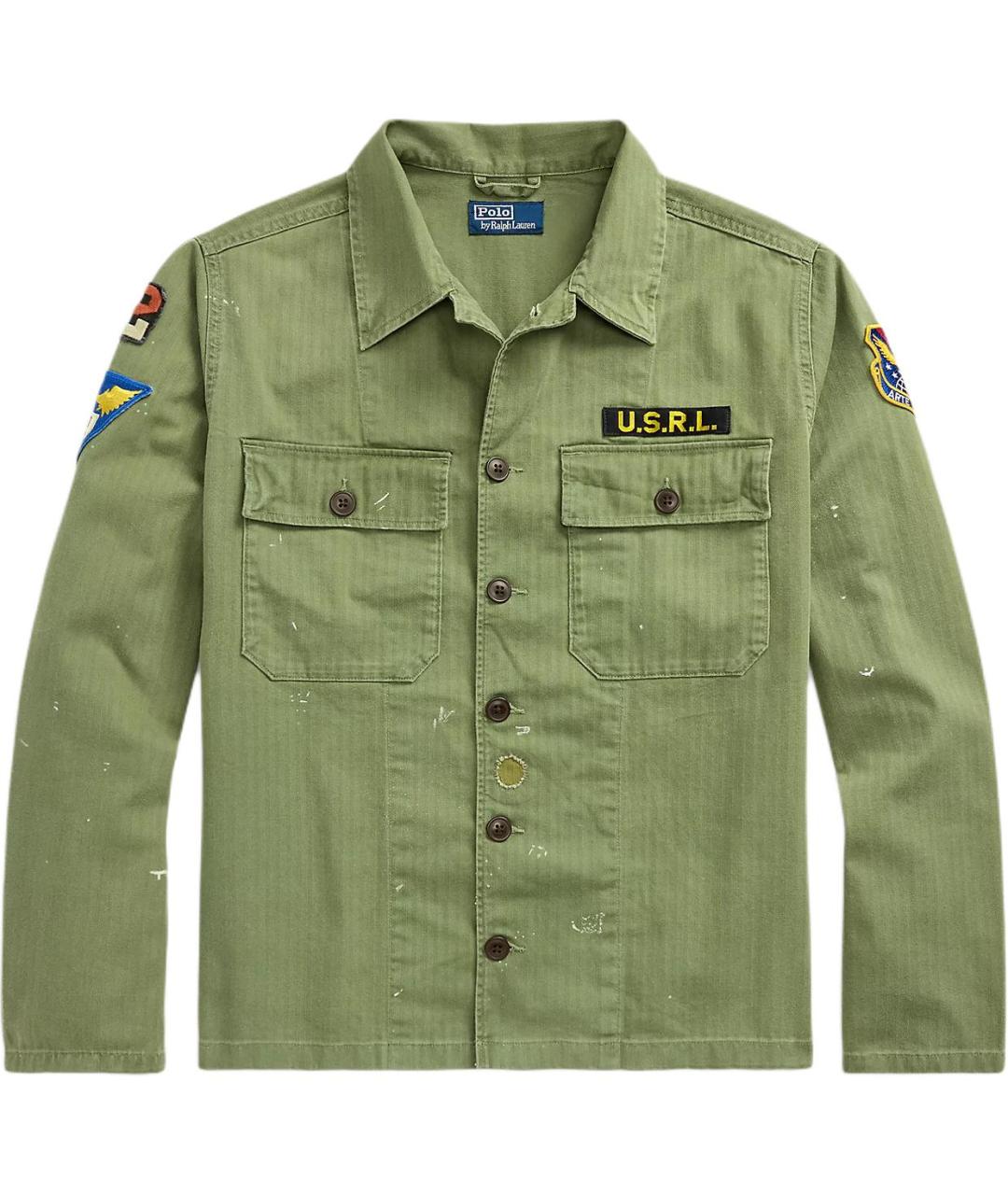 POLO RALPH LAUREN Зеленая хлопковая куртка, фото 1