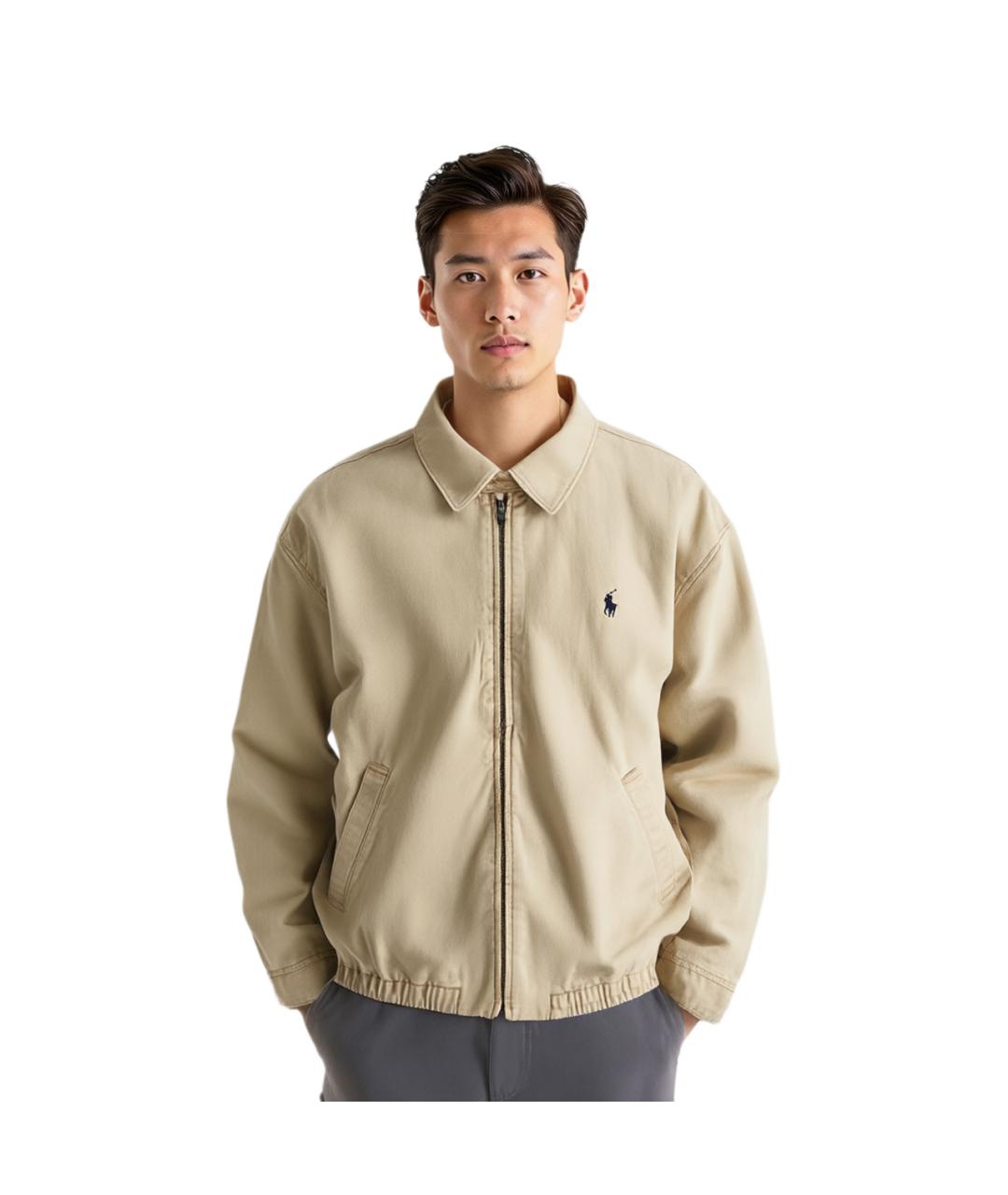 POLO RALPH LAUREN Хаки хлопковая куртка, фото 3