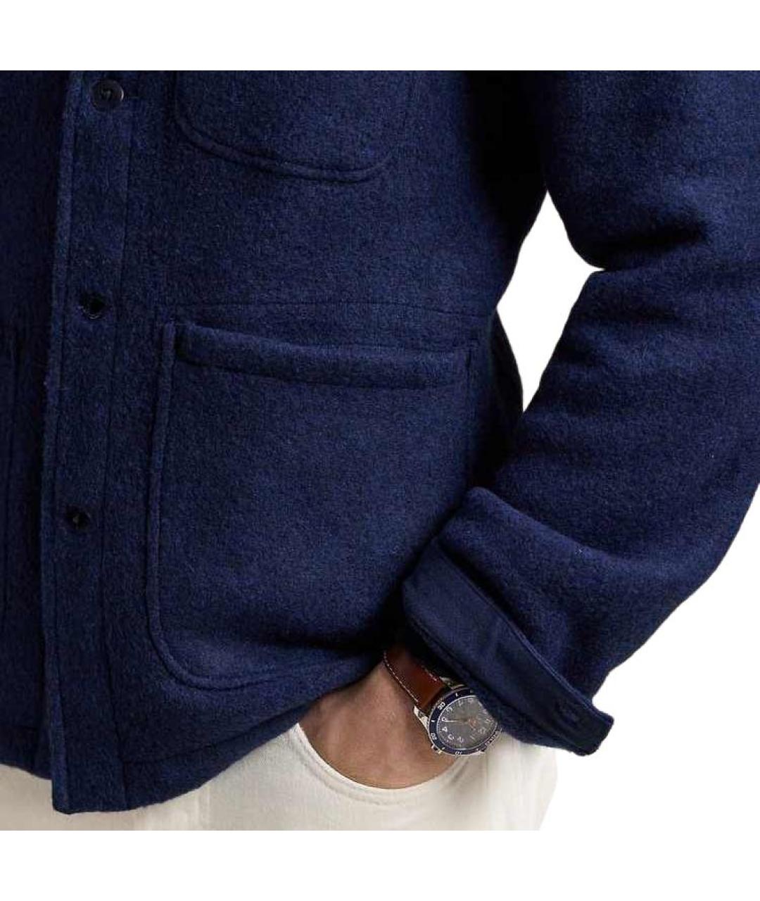 POLO RALPH LAUREN Синяя шерстяная куртка, фото 5