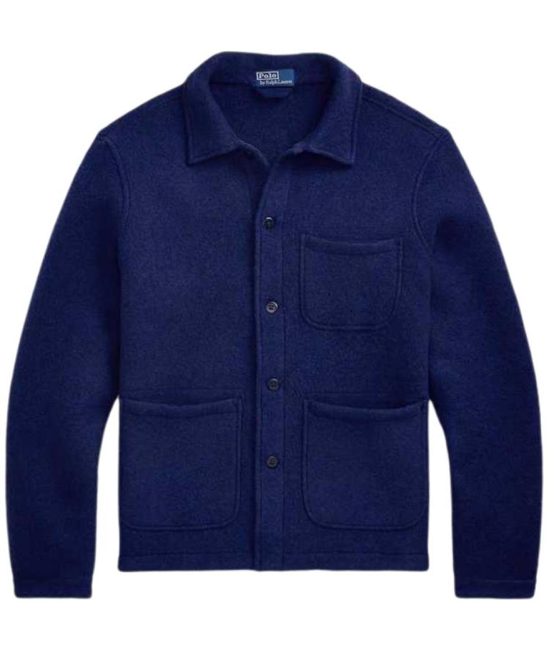 POLO RALPH LAUREN Синяя шерстяная куртка, фото 1