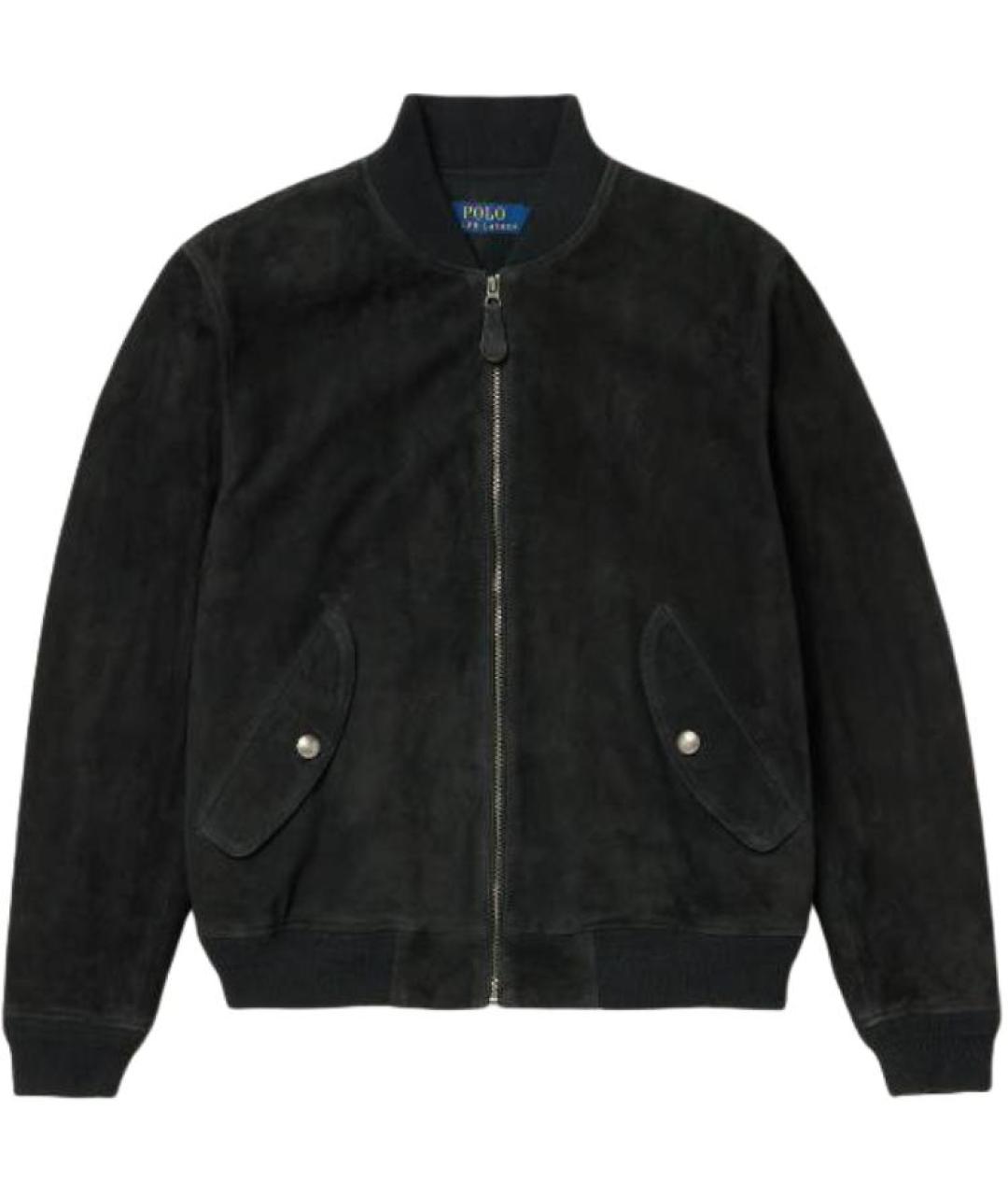POLO RALPH LAUREN Темно-синяя замшевая куртка, фото 1
