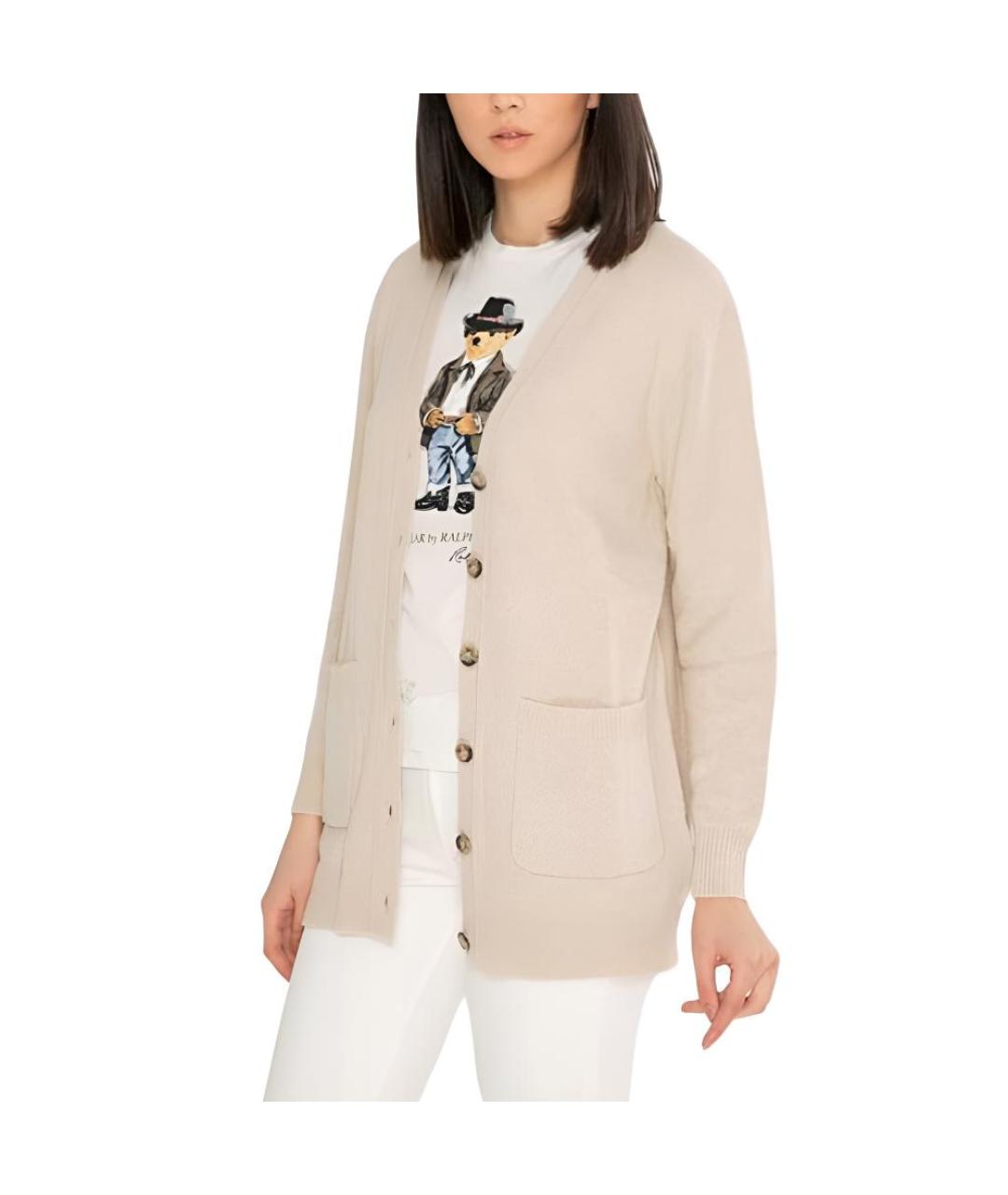 POLO RALPH LAUREN Бежевый кардиган, фото 2