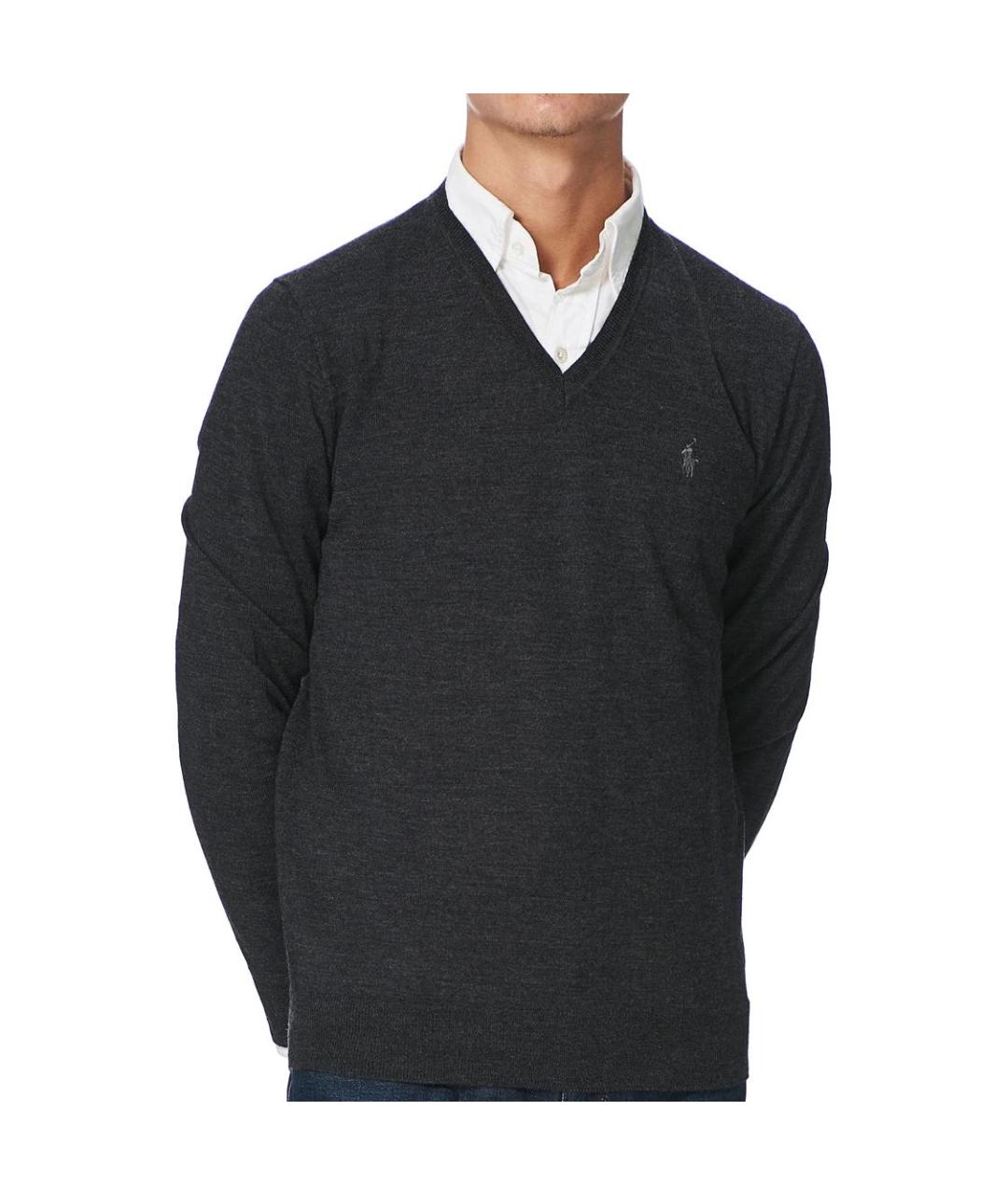 POLO RALPH LAUREN Темно-синий джемпер / свитер, фото 2