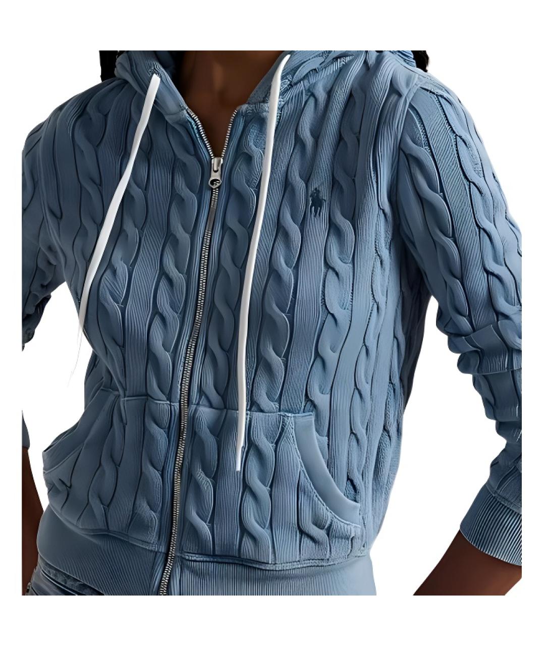 POLO RALPH LAUREN Синий хлопковый джемпер / свитер, фото 6