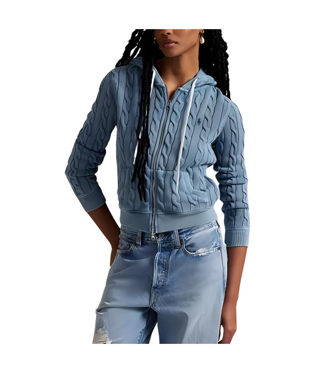 POLO RALPH LAUREN Синий хлопковый джемпер / свитер, фото 4