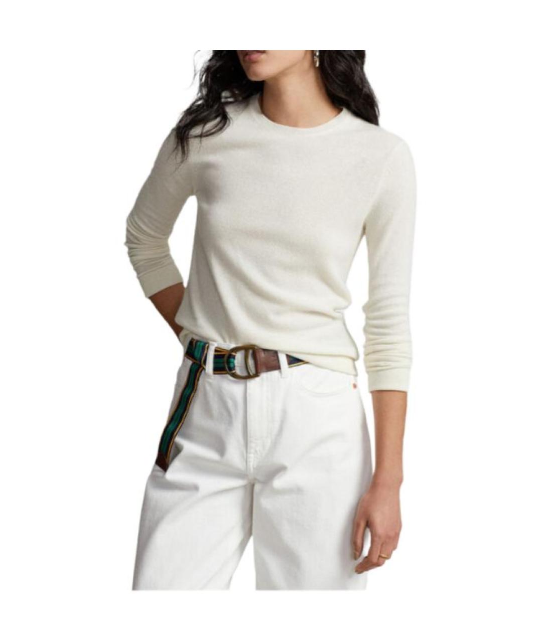 POLO RALPH LAUREN Белый джемпер / свитер, фото 4