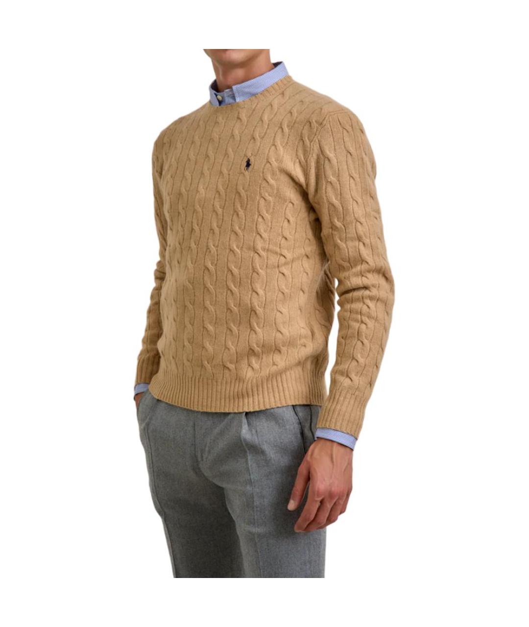 POLO RALPH LAUREN Коричневый джемпер / свитер, фото 6