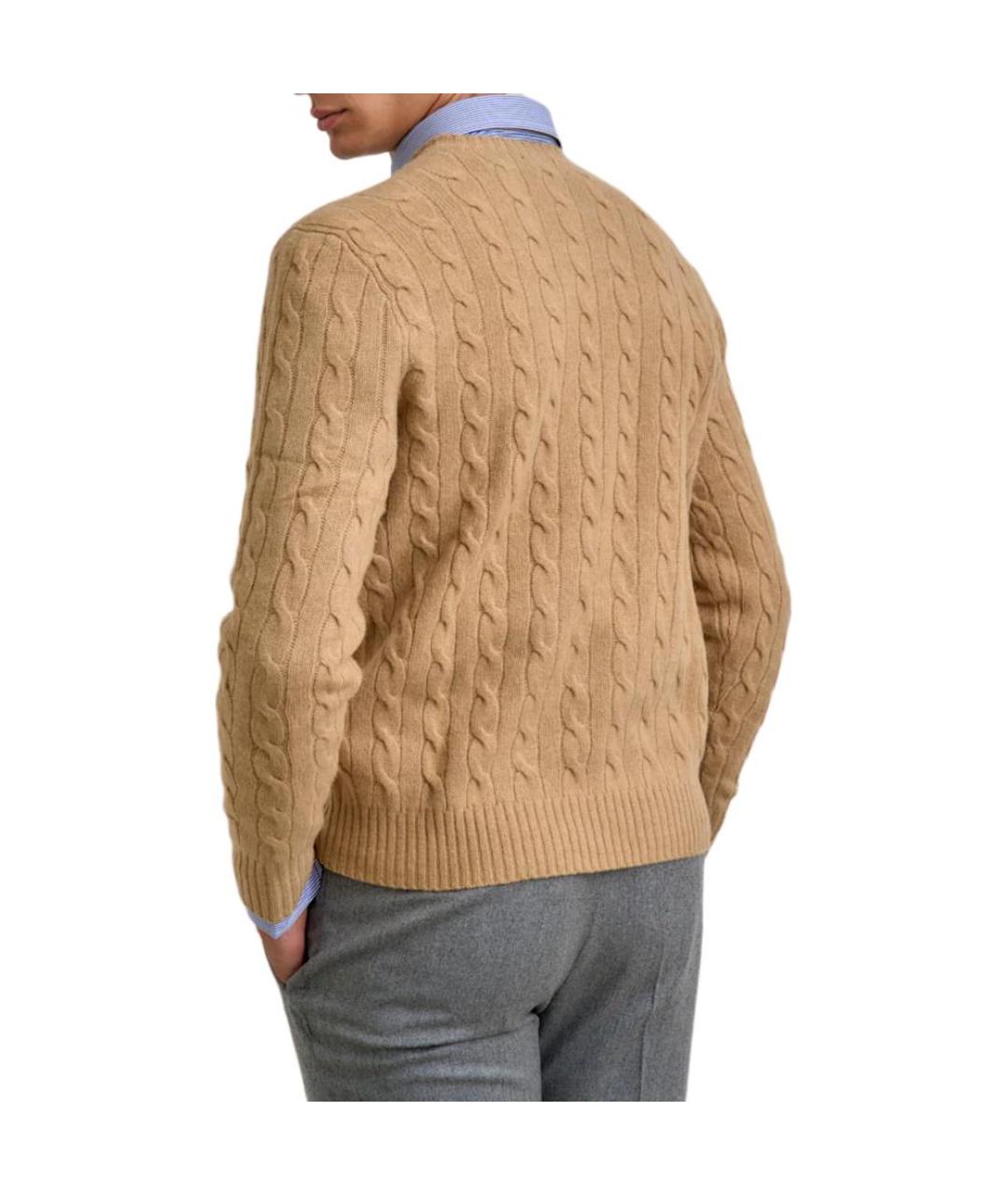 POLO RALPH LAUREN Коричневый джемпер / свитер, фото 5