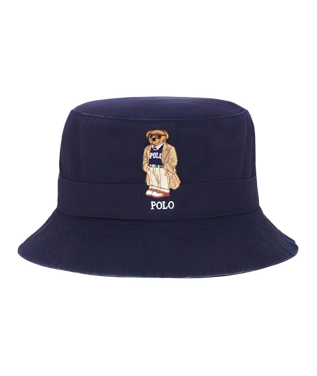 POLO RALPH LAUREN Синяя хлопковая панама, фото 1