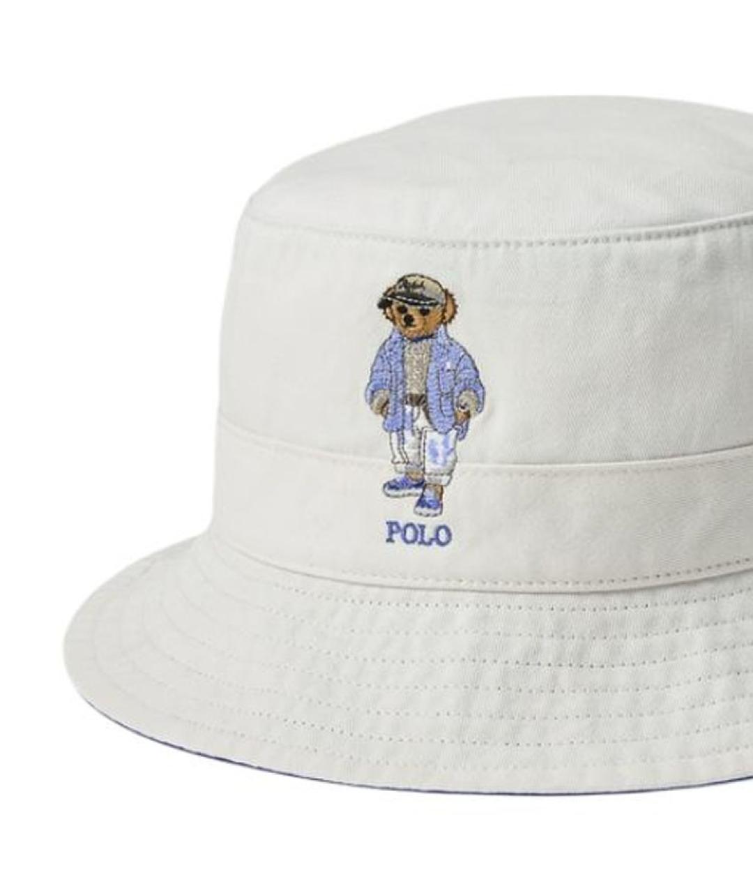 POLO RALPH LAUREN Белая хлопковая панама, фото 3