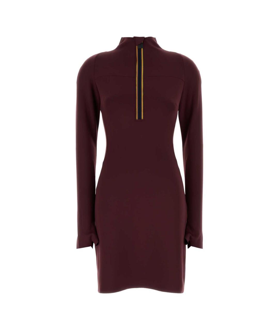 K-WAY Бордовое полиэстеровое платье, фото 1