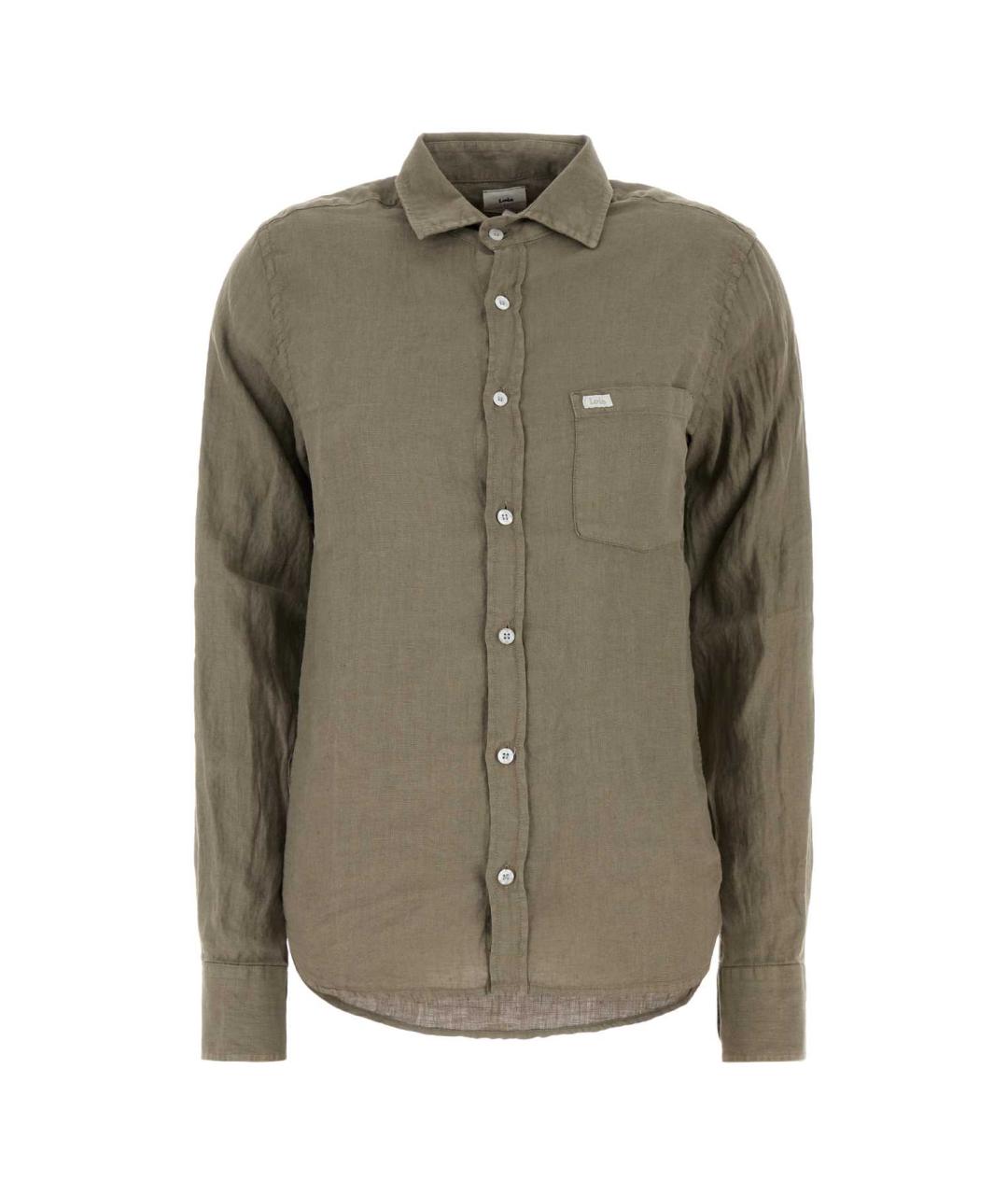 LOIS Зеленая льняная рубашка, фото 1