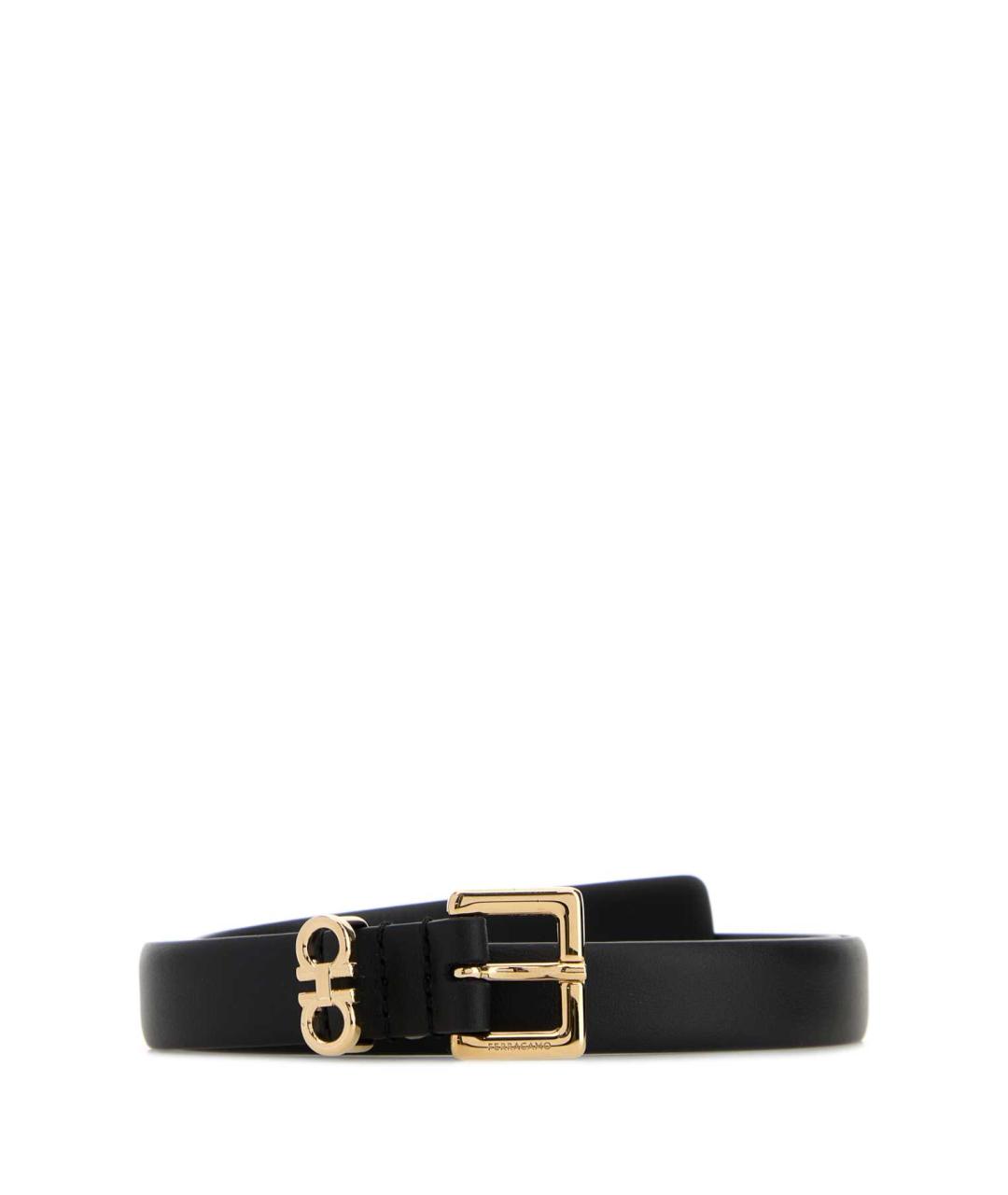 FERRAGAMO Черный ремень, фото 1