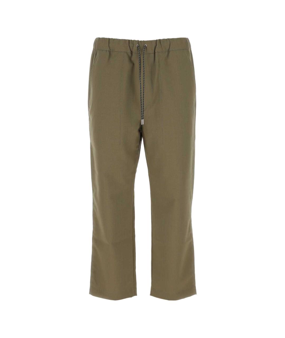 OAMC Зеленые шерстяные повседневные брюки, фото 1