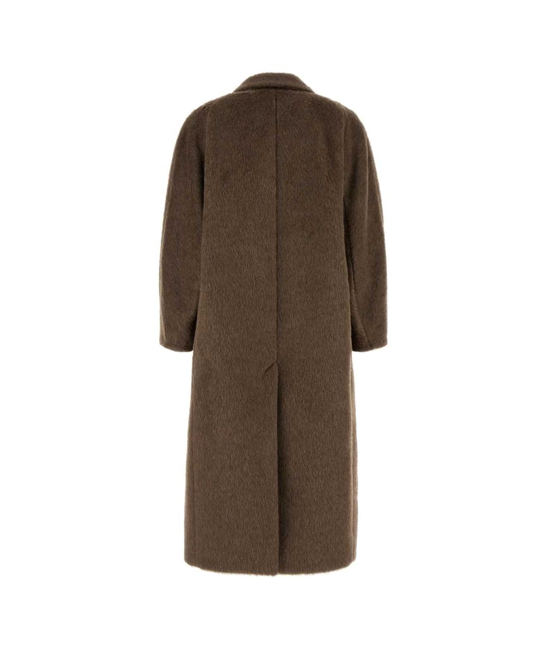 'S MAX MARA Коричневое шерстяное пальто, фото 2