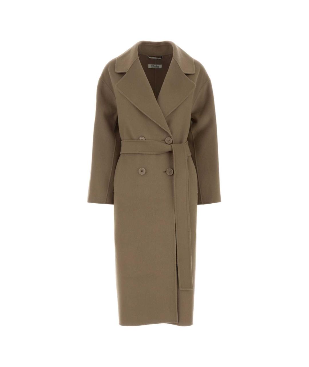 'S MAX MARA Бежевое шерстяное пальто, фото 1