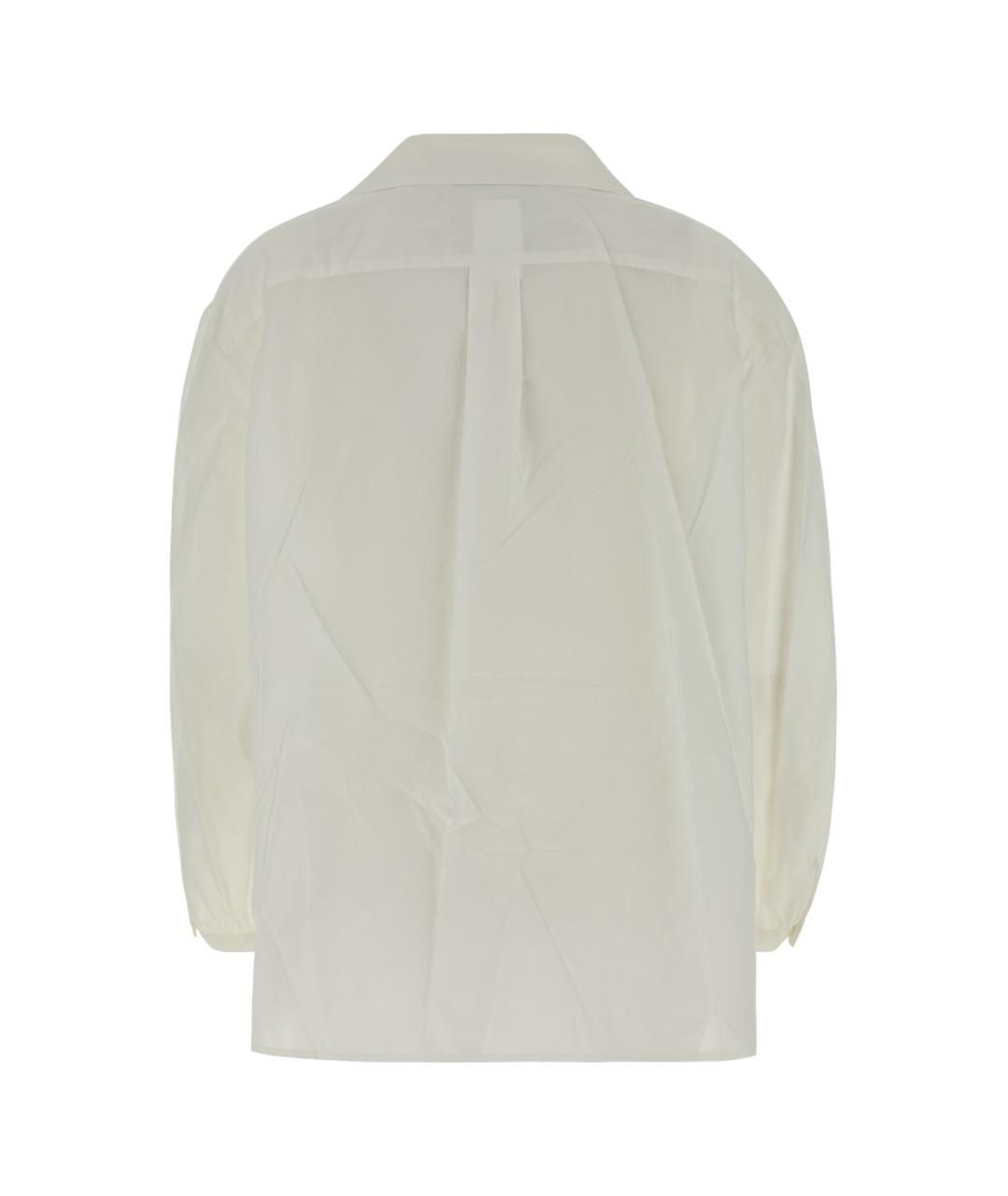 WEEKEND MAX MARA Белая хлопковая рубашка, фото 2