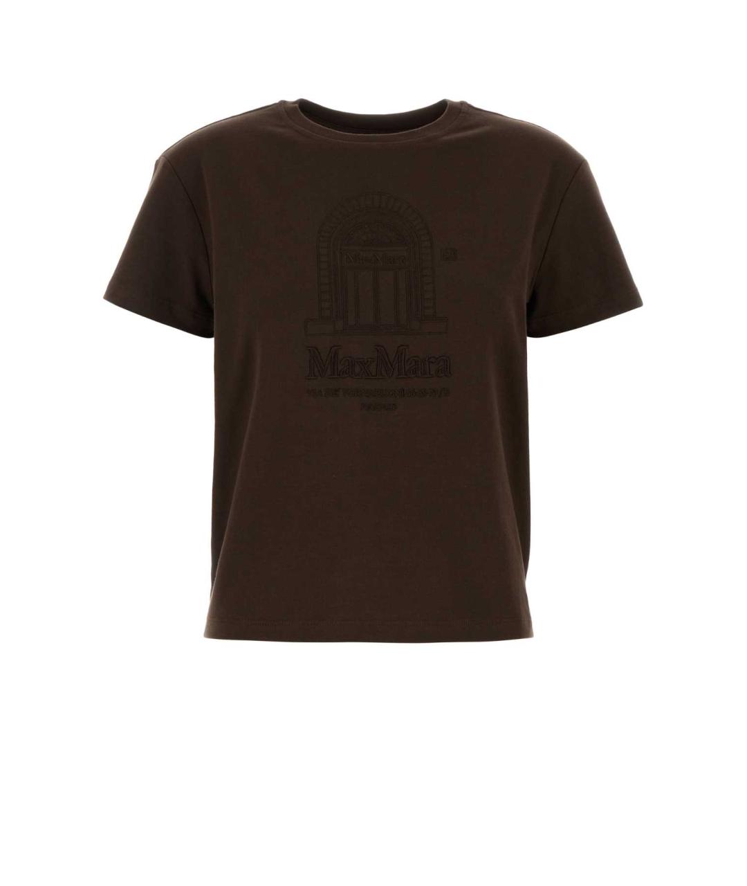 'S MAX MARA Коричневая футболка, фото 1