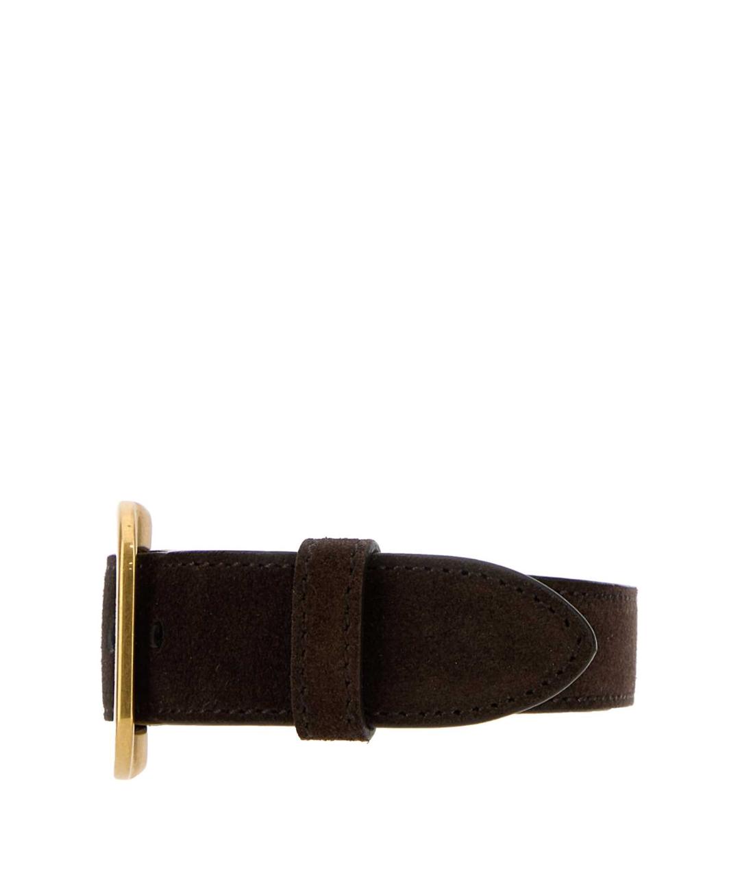 MIU MIU Коричневый кожаный ремень, фото 2