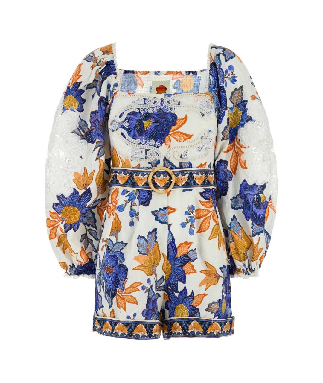 FARM RIO Мульти льняной комбинезон, фото 1