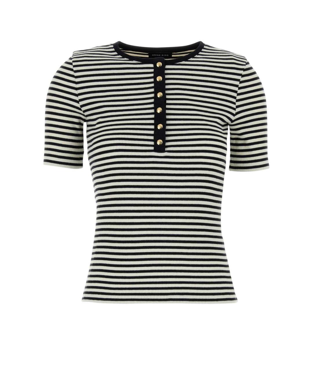 ANINE BING Мульти хлопковая футболка, фото 1