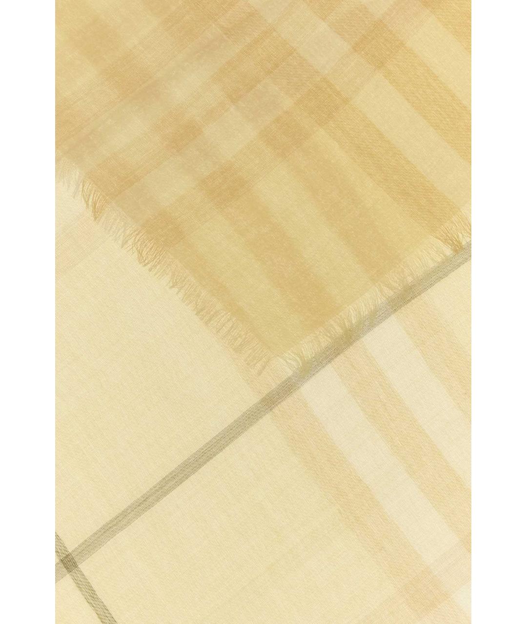BURBERRY Бежевый шерстяной шарф, фото 2