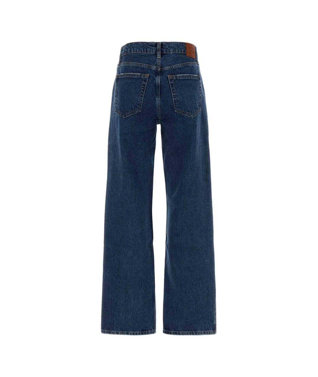 ANINE BING Синие хлопковые джинсы клеш, фото 2