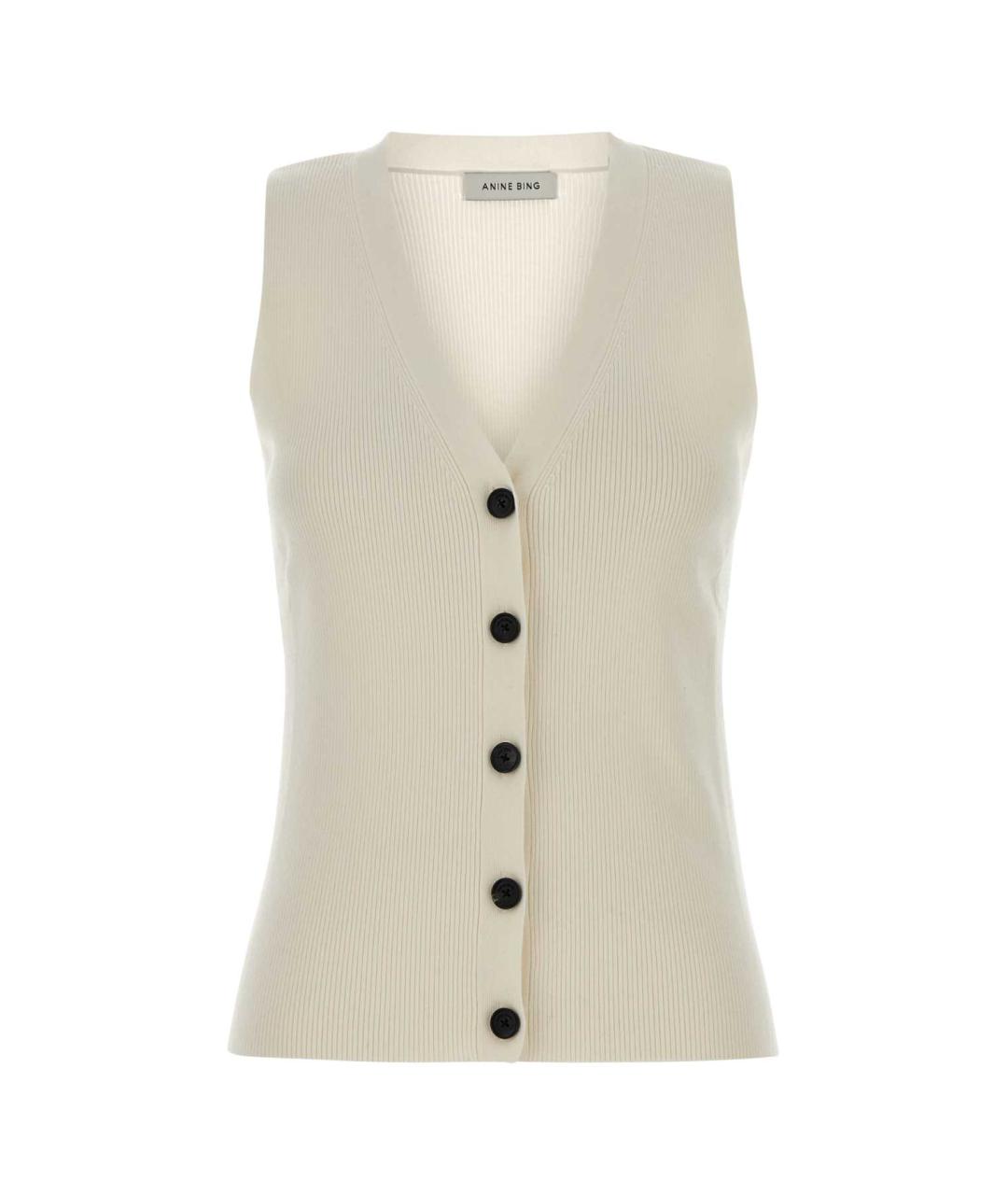 ANINE BING Бежевая шерстяная жилетка, фото 1